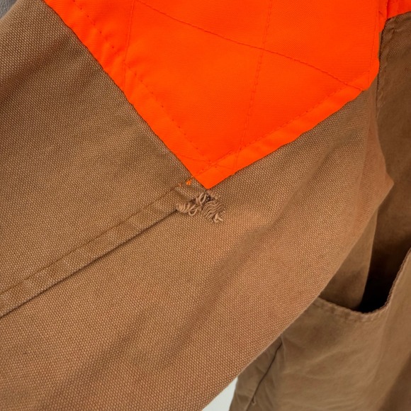Vtg Woolrich Field Hunting Jacket Large Blaze Orange Heritage Workwear Gorpcore - Picture 11 of 14